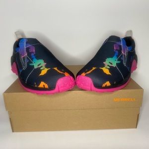 NIB Men’s Merrell Jungle Moc in Jacquard/Pride color way- very unique/Size 10.5